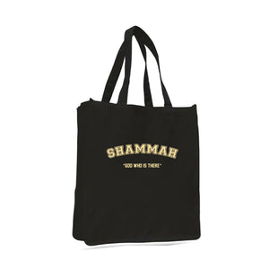 Heavy Duty Jumbo Canvas Tote with Gusset-Words/Balck